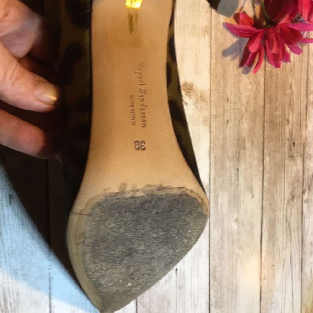Rupert Sanderson shoes leopard print heels size 39 - Picture 5 of 16